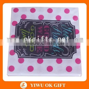 Pink Fleck Napkin Used Job Lots, Party Decorations, Dessert Napkins thumbnail-2