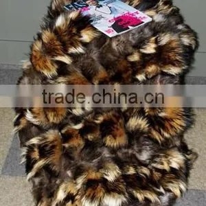 Whoilesale Genuine Fox Fur Blanket thumbnail-1