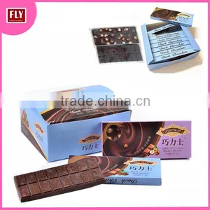 Halal Dark Compound Chocolate Bar With Hazelnut Filling thumbnail-1