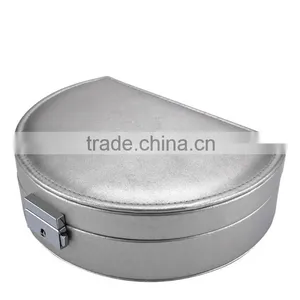Chinese Factories Wholesale Custom High-grade PU Leather Jewelry Box, Silver Makeup Box thumbnail-2
