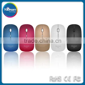 Ultra Slim Designer Rechargeable AA Battery Bluetooth 3.0 Wireless Mouse 1000 1200 1600 DPI CE ROHS FCC Certificate thumbnail-1