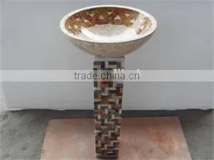 Natural Stone Polished Small Size Wash Basin For Garden thumbnail-4