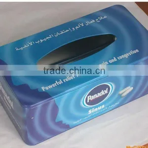 Size:230*160*60MM With Hold Beatiful Shape for Package Tissue Tin Case thumbnail-1