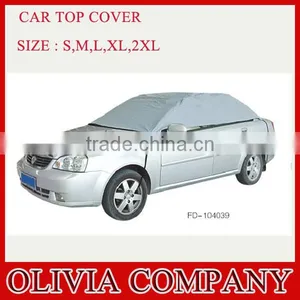 Factory OEM High Quality Folding Silver PEVA S M L XL XXL Sun Car Cover thumbnail-3
