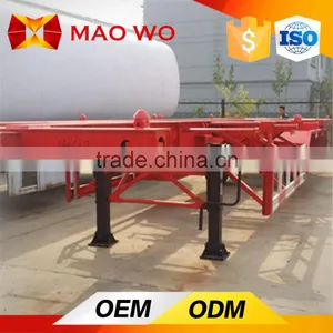 Cheap Price Tri-axle 40ft Skeletal Container Semi Trailer for Sale thumbnail-2