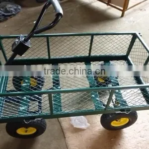 Folding Garden Trolley Push Cart thumbnail-1