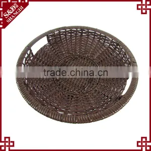 Wholesales Supermarket PE Rattan Plastic Display Stand for Fruit Vegetable thumbnail-5