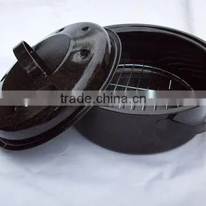 Cookware Set Enamel Round Roaster Pan thumbnail-1