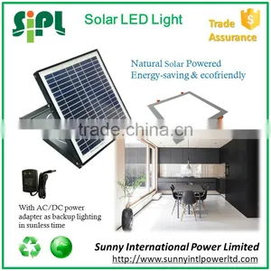 Solar House Light Green Powered Lighting Square Flat Led Panel Sensor Light thumbnail-1