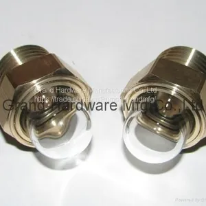 NPT 1/2 Heat Exchanger Radiator Liquid Level Sight Glass Compressor Oil Levels thumbnail-1