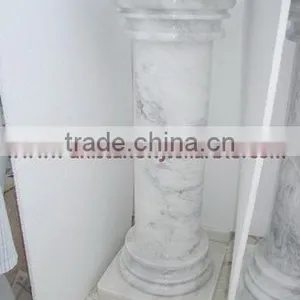 CUSTOM DESIGN ZIARAT WHITE MARBLE PEDESTALS thumbnail-1
