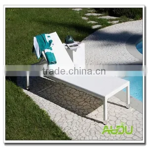 Audu Rattan White Garden Sun Loungers thumbnail-1