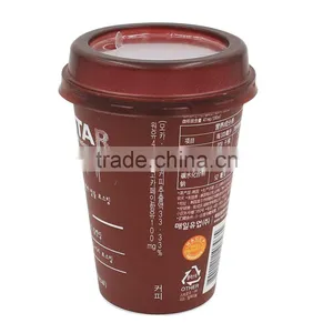 Wholesale Plastic Reusable Coffee Cups With Lid, IML Cheap Different Types Of Drink Cup thumbnail-5