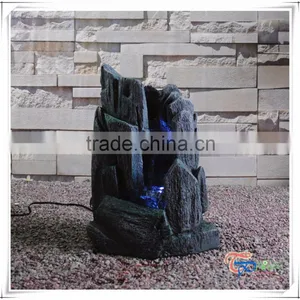 Beautiful Tabletop Artificial Fiberglass Rock Waterfall thumbnail-2
