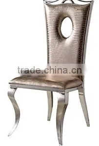 Hot Sale Stainless Steel Modern Dining Chair B406 thumbnail-5