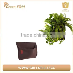Eco-Friendly Black Breathable Felt Fabric Hanging Plant Bag thumbnail-3