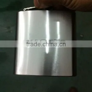 6oz Stainless Steel Hip Flasks,custom Design Hip Flask Die Casting Logo thumbnail-1
