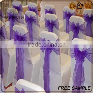 New Arrival Organza Fabric Chair Wedding Belts and Sashes thumbnail-2