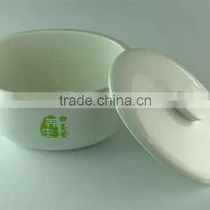 Kitchen Utensil White Ceramic Serving Soup Tureen With Lid thumbnail-2