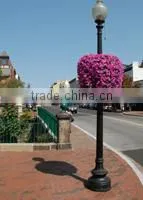 SOL New Modular Lamp Post Planters Plastic Flower Pot thumbnail-1