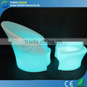 High Quality Plastic Led Sofa Furniture for Indoor Outdoor Decoration GKS-108BT thumbnail-1