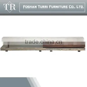 Luxury Long Wooden TV Stand With Luxury Marble Top thumbnail-4