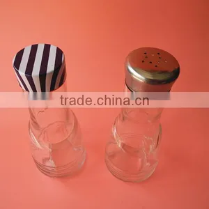 High Salt Sugar Pepper Herbs Glass Storage Bottle With Sifter Covers thumbnail-2
