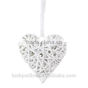 Christmas Wicker Hearts Hanging Gift Pendants thumbnail-4