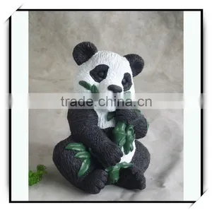 13.8 Inches Animal Garden Sculpture-Panda Eats Bamboo thumbnail-1