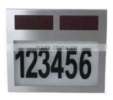 FQ-526 Led Solar House Numbers Light Solar Door Plate Solar Power Plates thumbnail-1