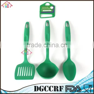 NBRSC High Heat Resistant Nylon Utensil Set of 3 Kitchen Cooking Tools Ladle Slotted Turner Spoon thumbnail-1