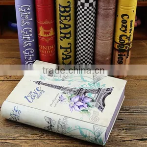 Wholesale Decorative Metal Book Shape Tea Sugar Coffee Cookie Candy Tin Canister thumbnail-1