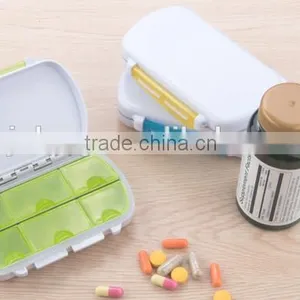 Colorful Plastic RECTANGLE Portable Travelling Mini Pill Box 6 Day thumbnail-2