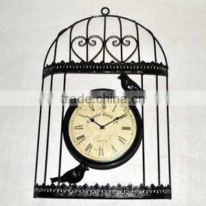 Metal Birdcage Wall Clock thumbnail-1