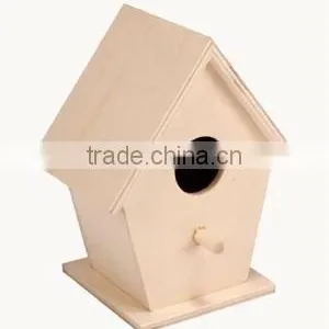 Wooden Decorated Bird House thumbnail-1