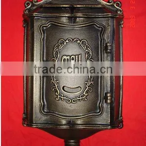 Cast Aluminum Wall Mounted Mailbox, Cast Iron Wall Mailbox thumbnail-1