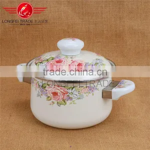 Promotional Custom Logo High Quality Enamel Cookware, Wholesale Enamel Pot thumbnail-4