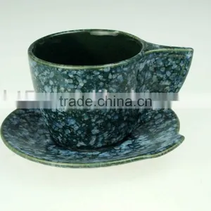 High Quanlity New Glazed Customized Ceramic Cup and Saucer thumbnail-1