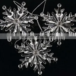 2017 New Design Acrylic Crystal Snowflake Pendant thumbnail-4