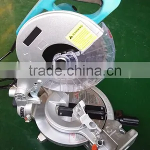 255mm 10in 1650w Power Wood/Aluminum Cutting Cut Off Machine Portable Electric Compound Bench Miter Saw thumbnail-1
