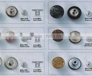 KMJ-2119 High Quality Classical Design Metal Jeans Snap Buttons,clothes Sanp Button thumbnail-1
