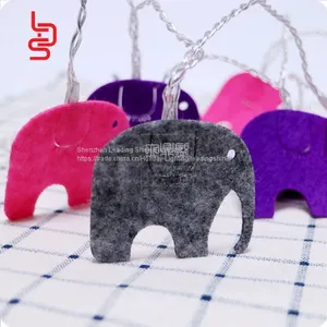 Cutie Elephants Non-woven Fabrics White Light Customized Design Holiday Christmas Home Decoration String Light Sets thumbnail-4