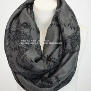 Beautiful Animal Print Cable Infinity Loop Scarf China Supplier thumbnail-3