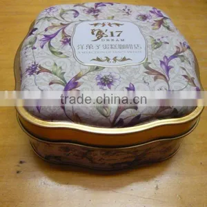 Metal Decorated Cute Cookie Tin Holder thumbnail-1
