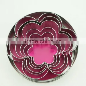 47095 6pcs Flowers Stainless Steel Cookie Cutter Set thumbnail-2
