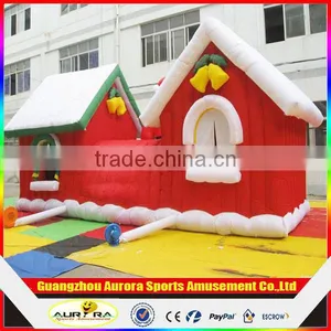 Merry Christmas Inflatable Santa House With Customized Size and Shape thumbnail-1