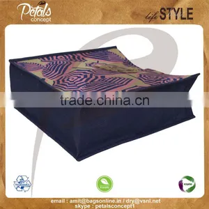PP Laminated Jute Tote Bag With Padded Rope Handle & With Two Side Umbrella Print thumbnail-5