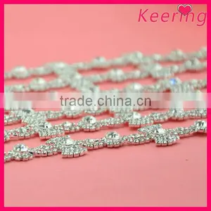 Fashion Wholesale Rhinestone Garment Beaded Chain Design WRC-197 thumbnail-4