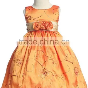 Girl Pretty Sleeveless Flower Dress 2015 thumbnail-1