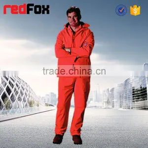 Hi Vis Red Working Pvc Rain Cape Poncho Spot Sales thumbnail-1